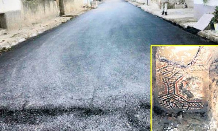 Kültür ve Turizm Bakanlığı, harekete geçti! İznik'te üzerine asfalt dökülen mozaik...