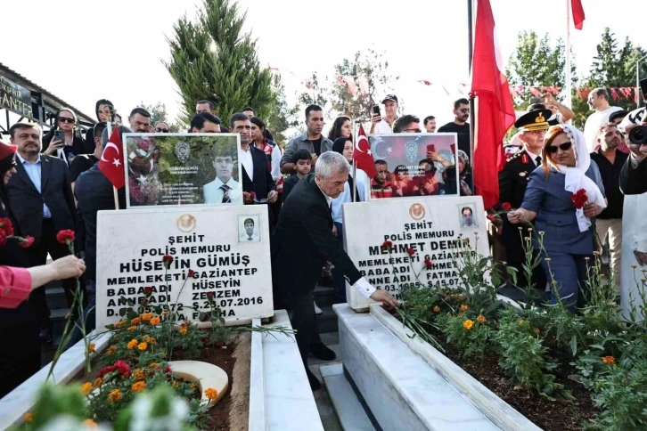 Tahmazoğlu 15 Temmuz şehitlerini ve şehit ailelerini unutmadı
