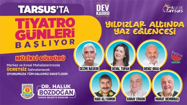 Tarsus’ta tiyatro günleri başlıyor
