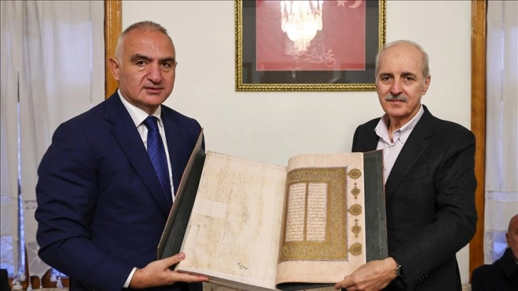 TBMM Başkanı Kurtulmuş ile Kültür ve Turizm Bakanı Ersoy Şebiarus duasına katıldı