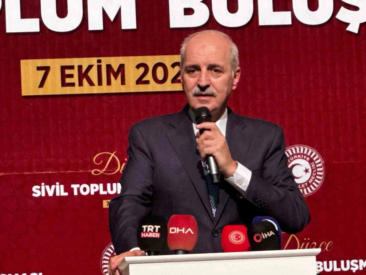 TBMM Başkanı Kurtulmuş: "Türkiye arz-ı mevudun gerçekleşmesine asla müsaade etmeyecektir"
