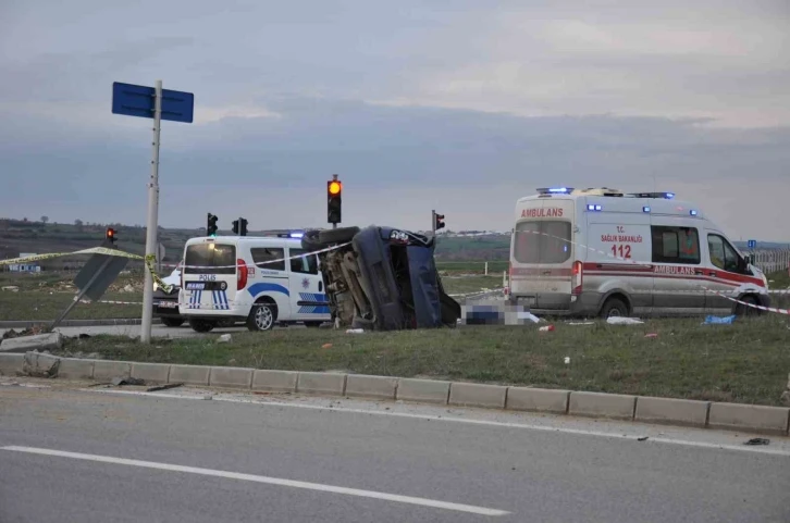 Tekirdağ’da feci kaza: 1 ölü
