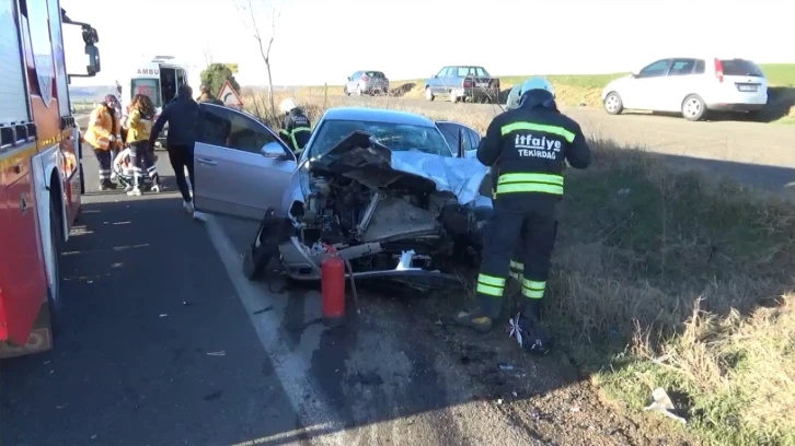 Tekirdağ’da feci kaza: 5 yaralı