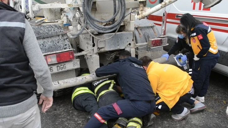 Tekirdağ’da feci kaza: Mikserin altında kalan yaya kurtarılamadı
