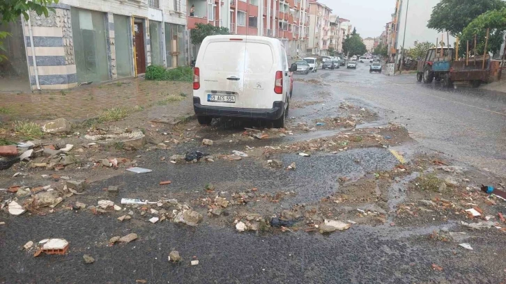 Tekirdağ’da gökyüzünden su boşaldı
