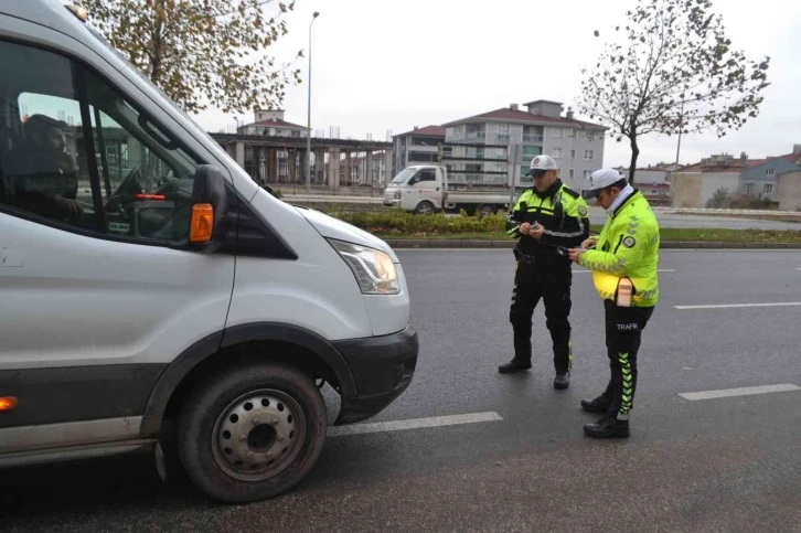 Tekirdağ’da kış lastiği denetimi başladı