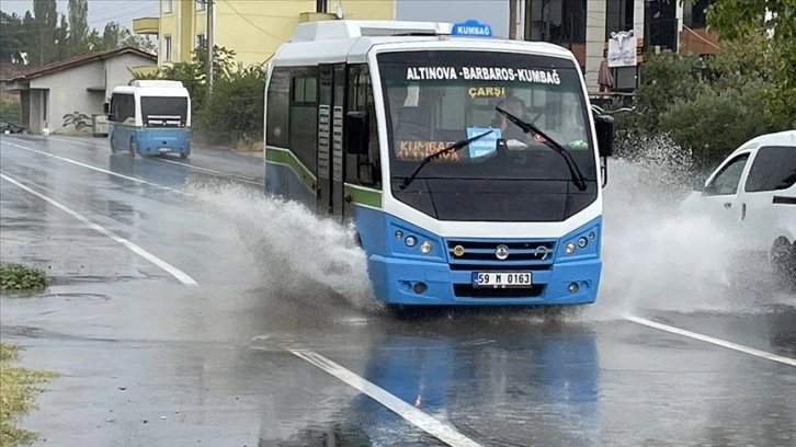 Tekirdağ'da sağanak etkili oluyor