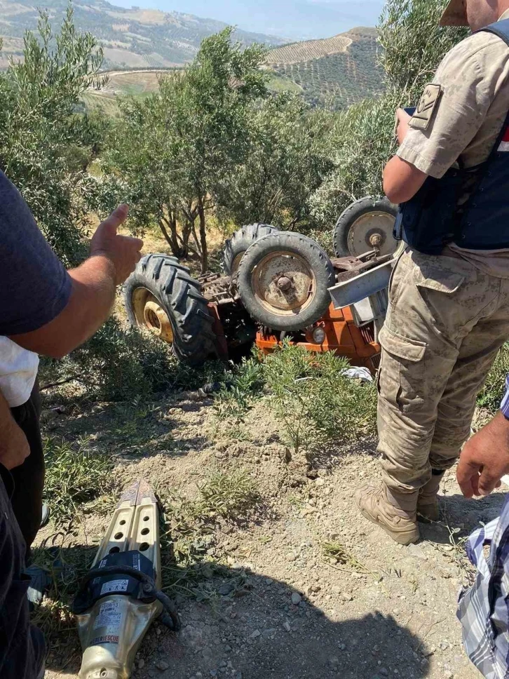 Ters dönen traktörün 18 yaşındaki sürücüsü öldü
