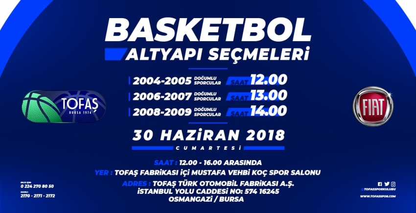 Tofaş'ın seçmeleri yapılacak