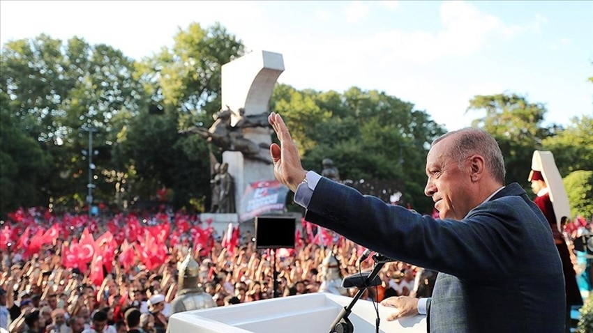 Erdoğan, 15 Temmuz Demokrasi ve Milli Birlik Günü Anma Programı'na katıldı