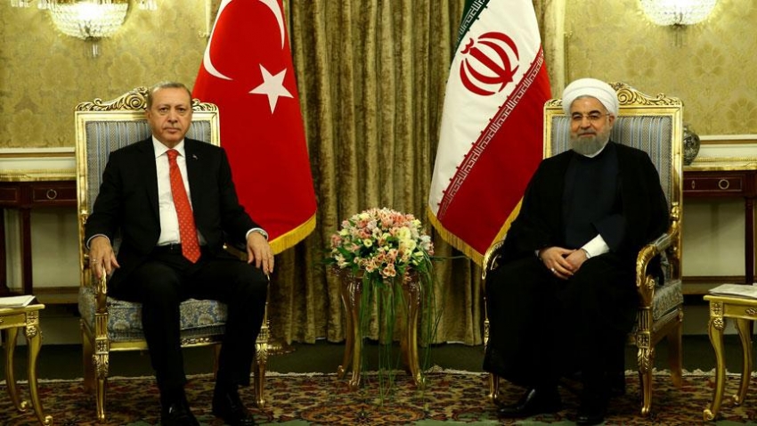 Erdoğan ve Ruhani'den ortak basın toplantısı