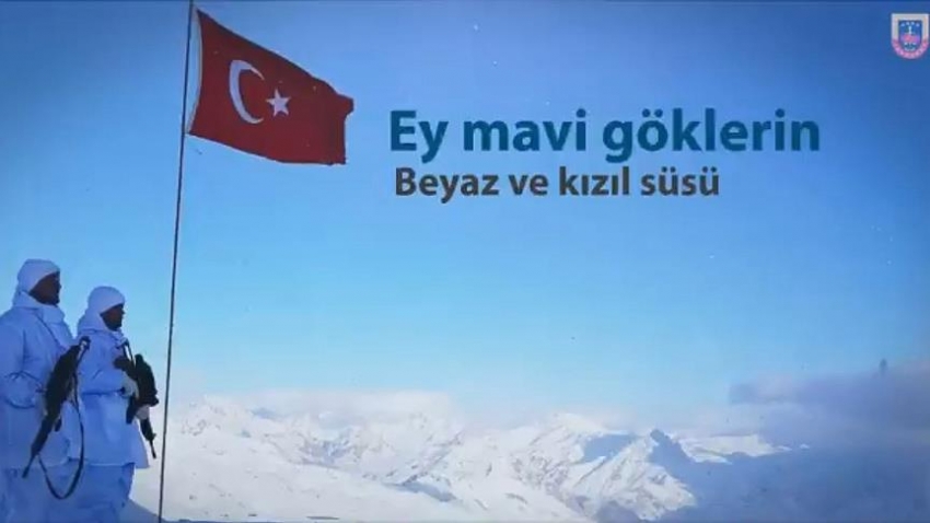 Jandarmadan 'Bayrak Şiiri' paylaşımı