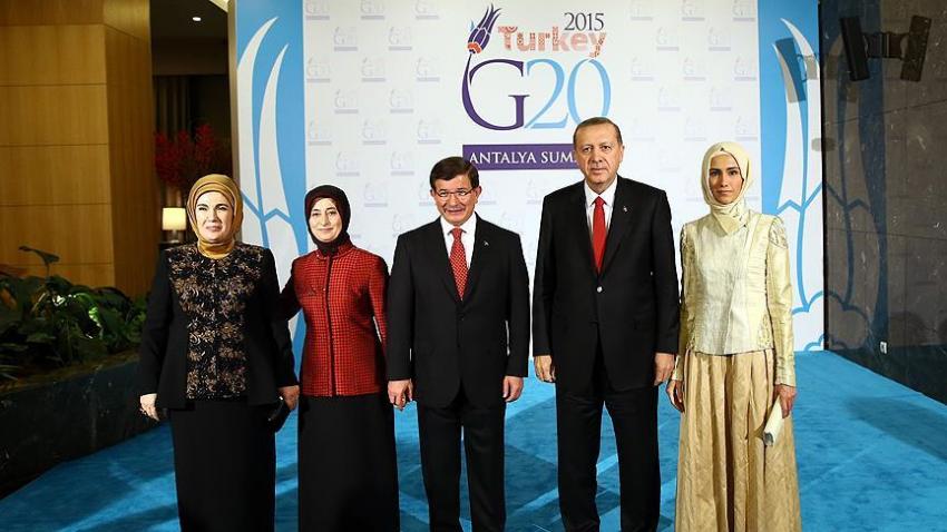 Davutoğlu G20 Liderler Zirvesi'nde resepsiyon verdi