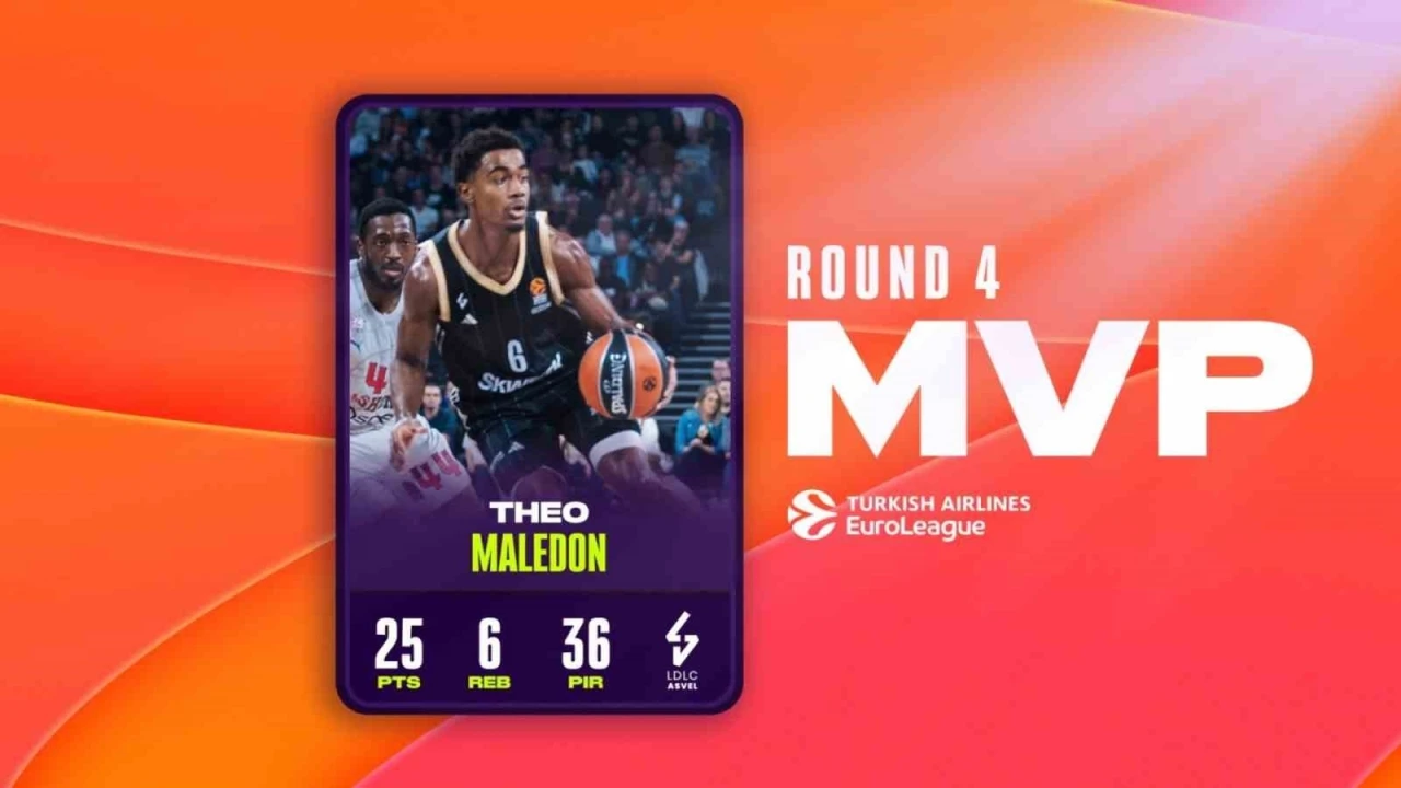 THY Euroleague’de 4. haftanın MVP’si Theo Maledon oldu
