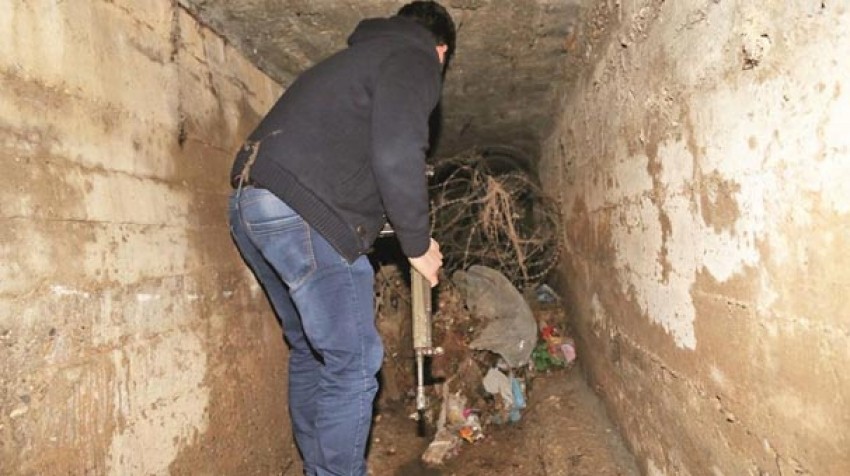 PKK tünelinde tonlarca silah bulundu