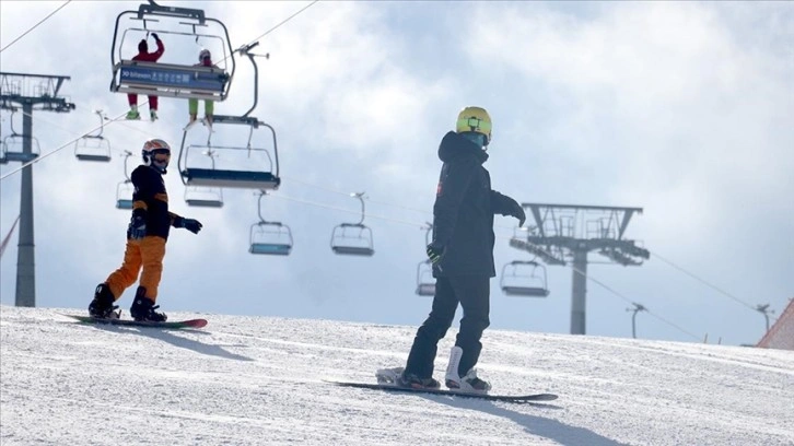 Turistlere kayak garantisi veren Palandöken, yarıyıl tatilini dolu geçirecek