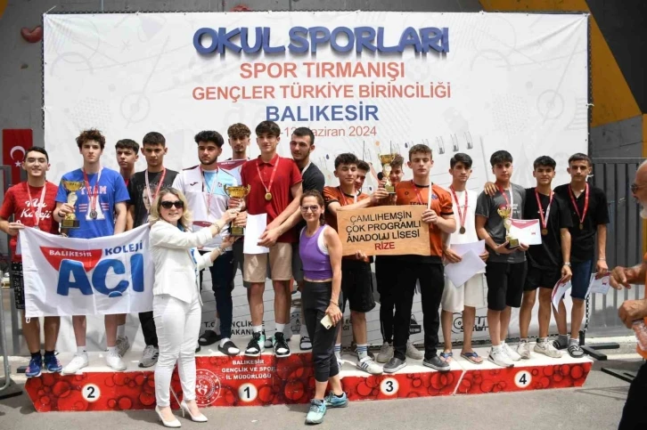 Türkiye Gençler Spor tırmanışı şampiyonası Balıkesir’de gerçekleşti
