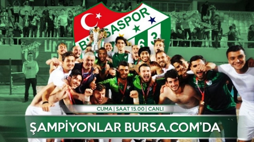 Bursaspor U21 takımı canlı yayınla Bursa.com'da