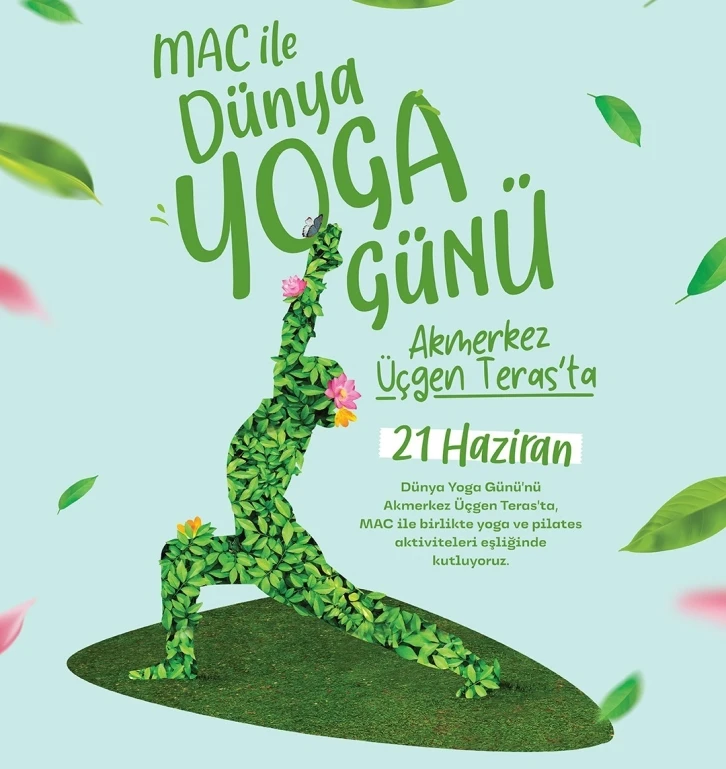 Üçgen Teras’ta yoga etkinliği
