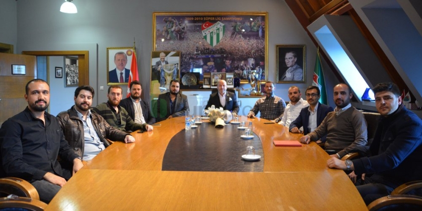 Ünitimsah'ın yeni yönetimi Bursaspor'u ziyaret etti