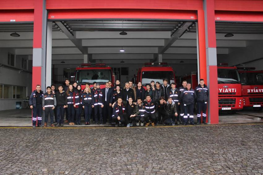 Bursa OSB’den itfaiye öğrencilerine eğitim desteği