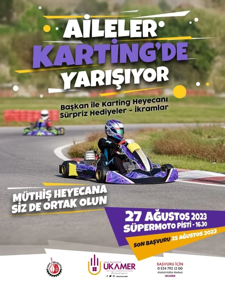 Uşak Belediyesinden ’Aileler Kartingde Yarışıyor’ etkinliği
