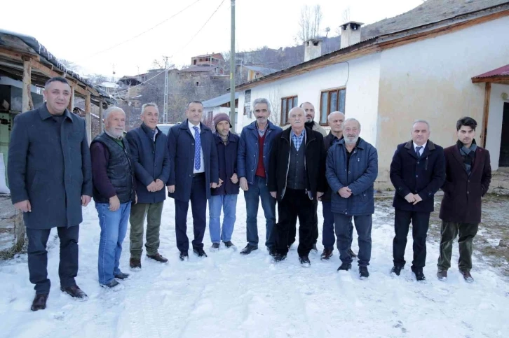 Vali Taşbilek’ten yılın son günlerinde köy ziyaretleri