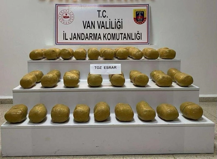 Van’da 51 kilo toz esrar ele geçirildi