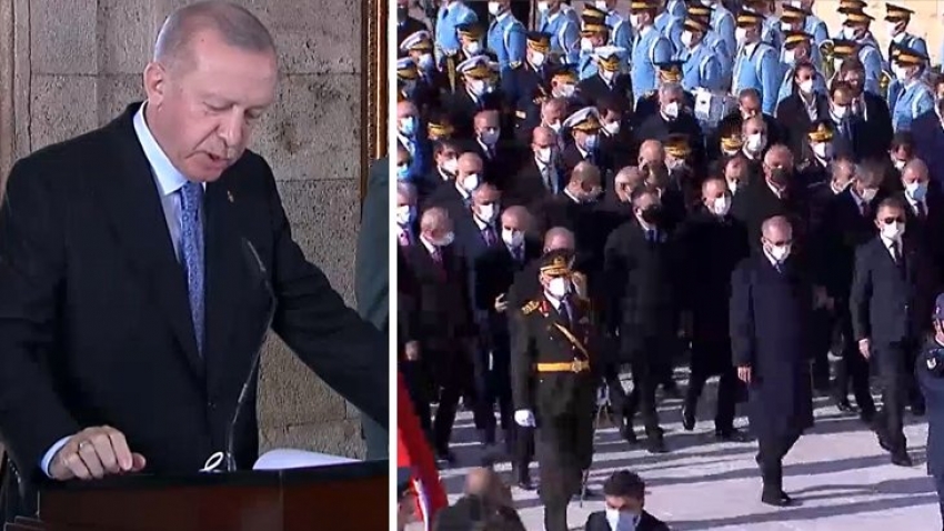 Cumhurbaşkanı Erdoğan, Ata'nın huzurunda