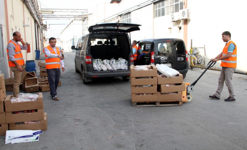 Bursa'da 600 aileye kurban eti yardımı yapıldı