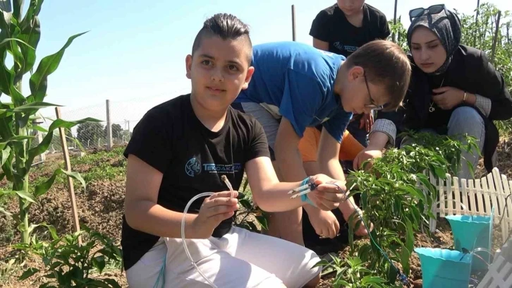 Yalova’da ilkokul öğrencileri tarımsal sulama için kodlama geliştirdi
