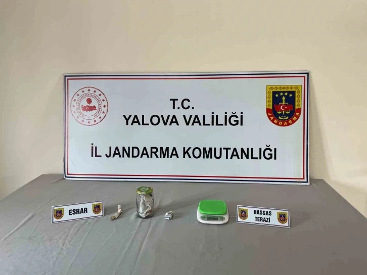 Yalova’da uyuşturucu operasyonu: 1 gözaltı
