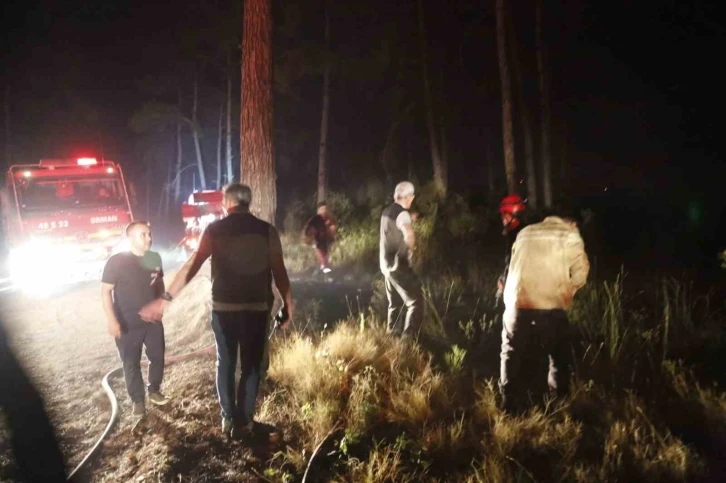 Yangın gece boyu devam etti, Orman Genel Müdürü Vali Akıyık ile geceyi sahada geçirdi
