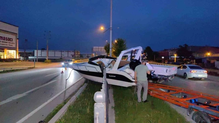 Yarım milyonluk yat kazada kullanılamaz hale geldi