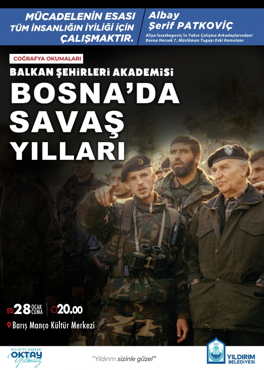 Yıldırım'da Balkan Şehirleri Akademisi başlıyor