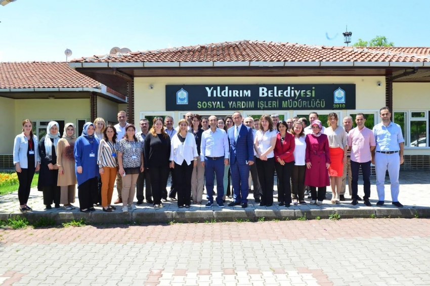 Yıldırım’da Edebali, mesai arkadaşlarıyla bayramlaştı