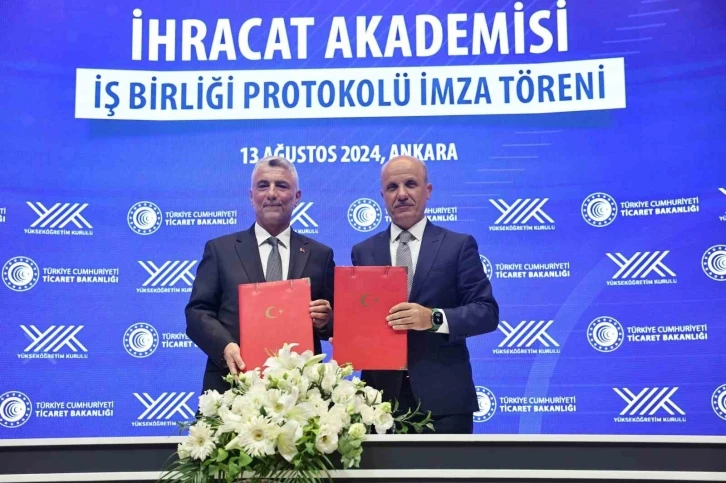 YÖK ve Ticaret Bakanlığı arasında İhracat Akademisi İşbirliği Protokolü imzalandı
