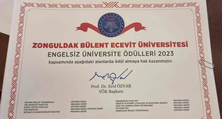 ZBEÜ Engelsiz Kampüs sıralamasında Türkiye’de ilk 5’te
