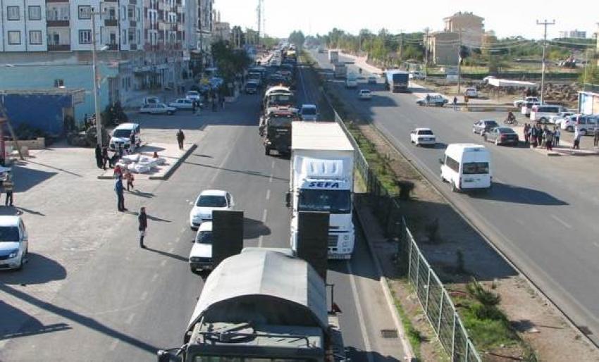 Gaziantep'ten büyük askeri sevkiyat