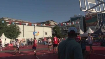 3x3 sokak basketbol turnuvasına yoğun ilgi
