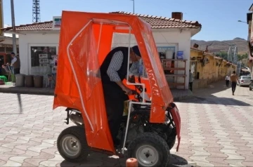 86 yaşındaki ATV tutkunu Turan dede motoruna gözü gibi bakıyor
