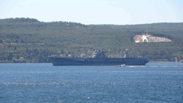 ABD’nin amiral gemisi ’USS Mount Whitney’, Çanakkale Boğazı’ndan geçti