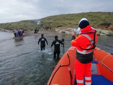 28 düzensiz göçmen Sahil Güvenlik tarafından kurtarıldı