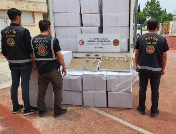 Adana’da 1 milyon 125 bin kaçak makaron ele geçirildi
