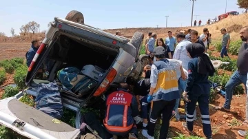 Adıyaman’da hafif ticari araç şarampole düştü: 2’si ağır 5 yaralı
