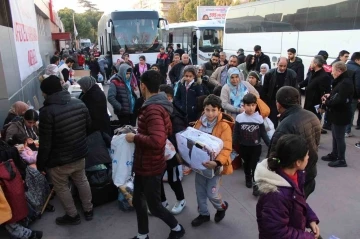 Adıyamanlı depremzedeler Aydın’a gelmeye devam ediyor