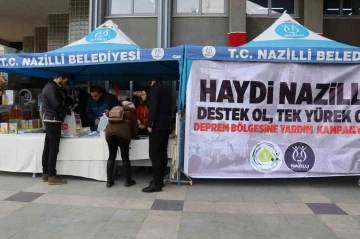 Afet bölgesine Nazilli’den yardım eli
