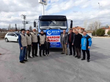 Afyonkarahisar’dan deprem bölgesine bir tır patates gönderildi
