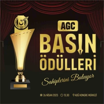 ‘AGC Basın Ödülleri’ töreni, 26 Nisan’da gerçekleştirilecek
