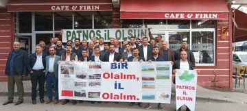 Ağrı’nın Patnos ilçesinde “Bir Olalım İl Olalım” sloganı adı altında bir araya gelen STK’lar bir ilke imza attı.
